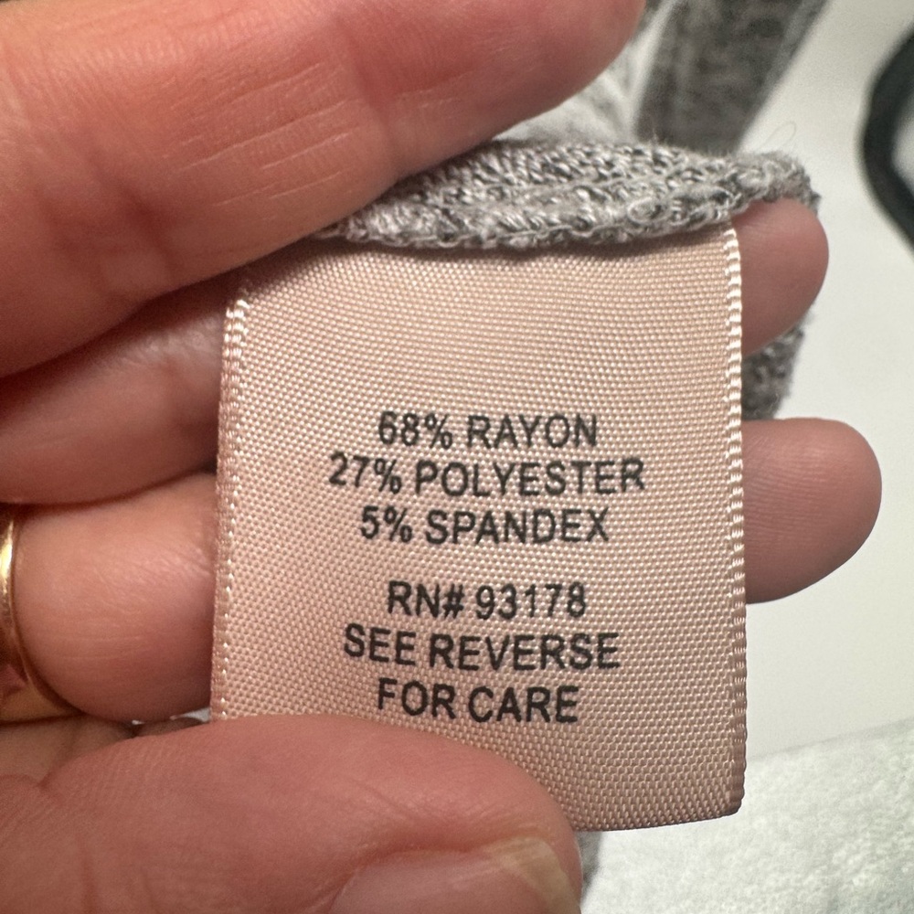 Philosophy Women’s Embellished Gray Long Sleeve Tunic size XL - Picture 5 of 8